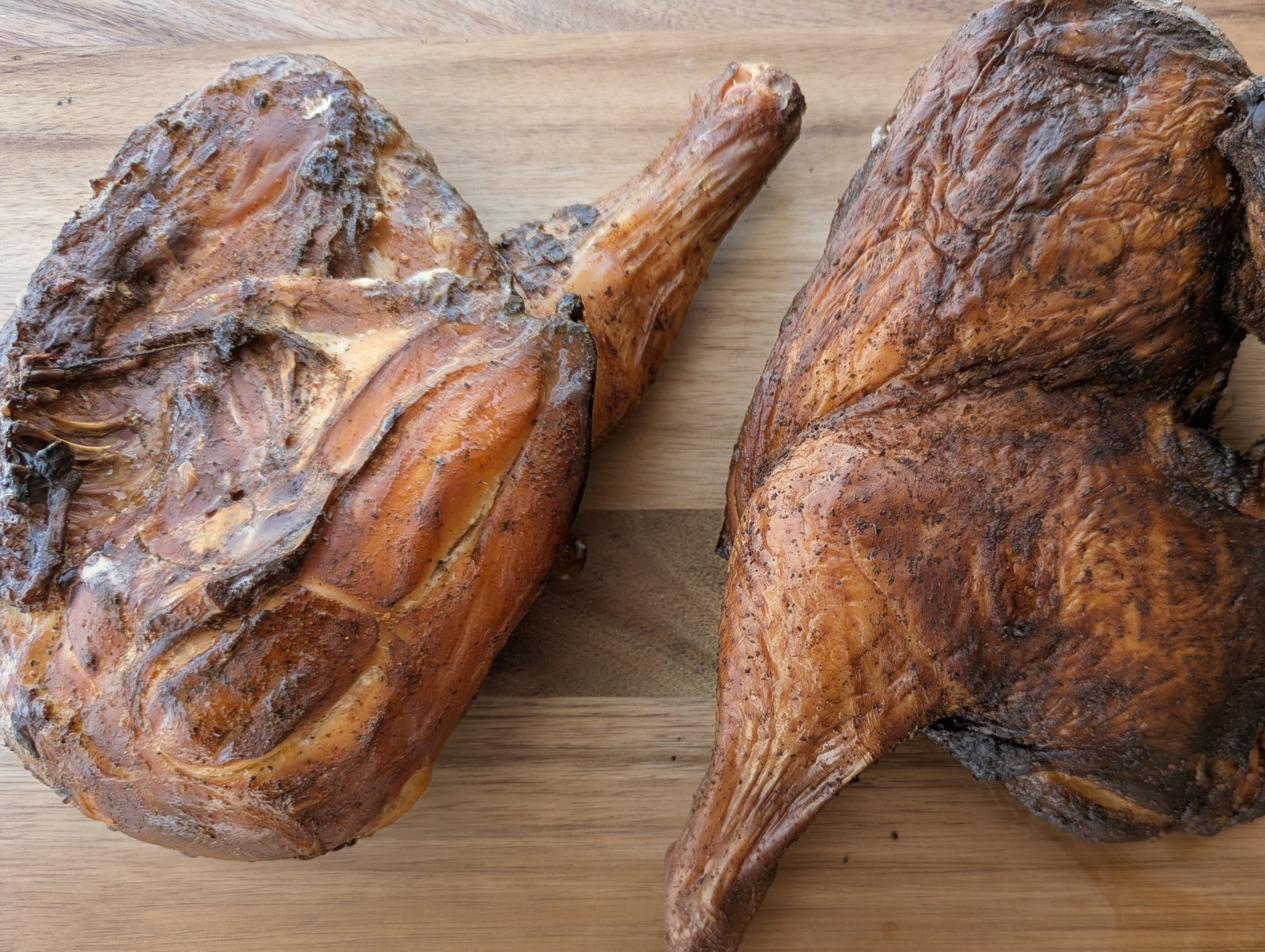 Double-smoked Chicken Halves